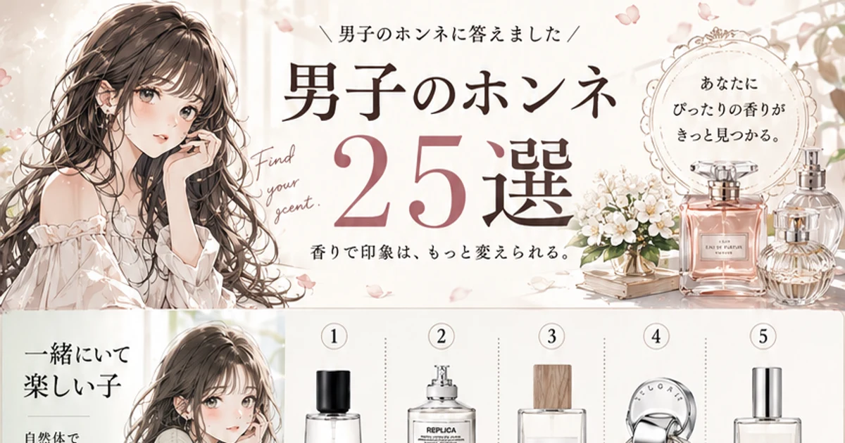 男子のホンネ25選｜男子が“いいな”と思う香り