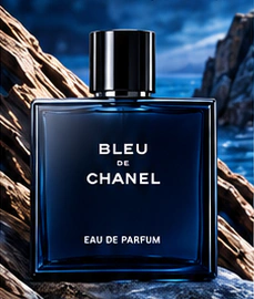 CHANEL ブルー ドゥ シャネル オードゥ パルファムの香水ボトル